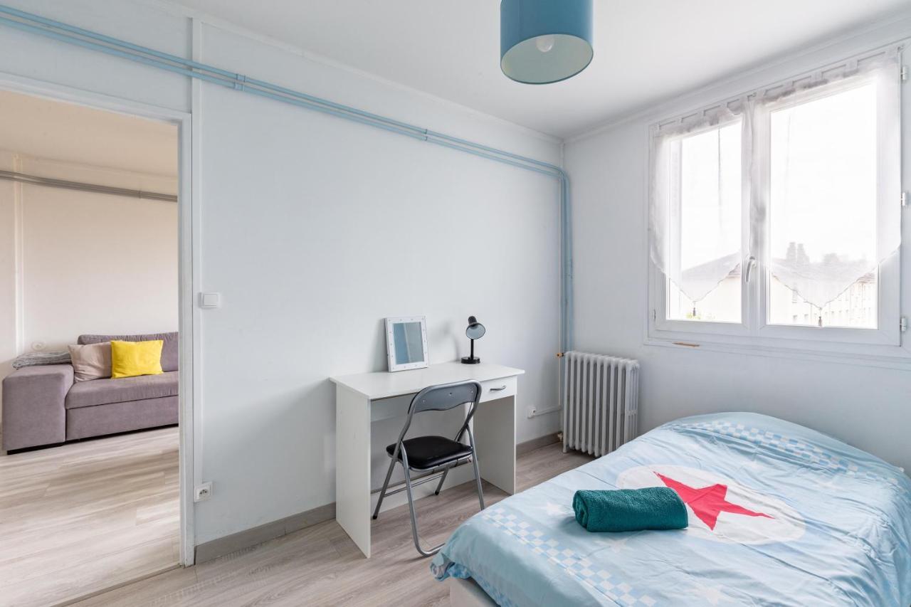 Appart T3 Bien Situe A Bourges + Wifi Eksteriør billede